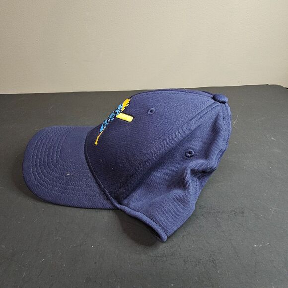 NWT ProFlex Navy Blue Tiki Baseball Bats Hat L/XL Illinois Islanders - Picture 2 of 6